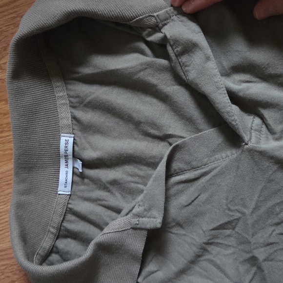 James Perse Polo L Gray 3 Men's Short Sleeve Shirt - Picture 6 of 6